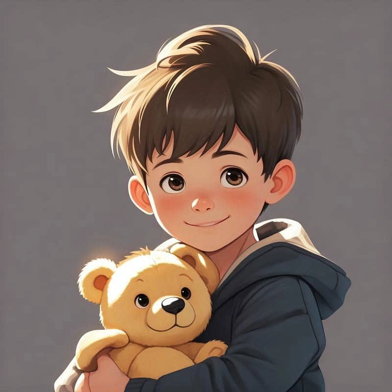 Mẫu thiết kế chibi bé trai vector độc quyền