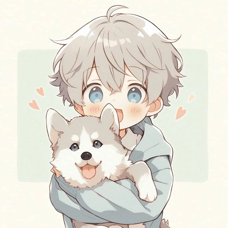 Dễ dàng tải file vector chibi bé trai chất lượng cao