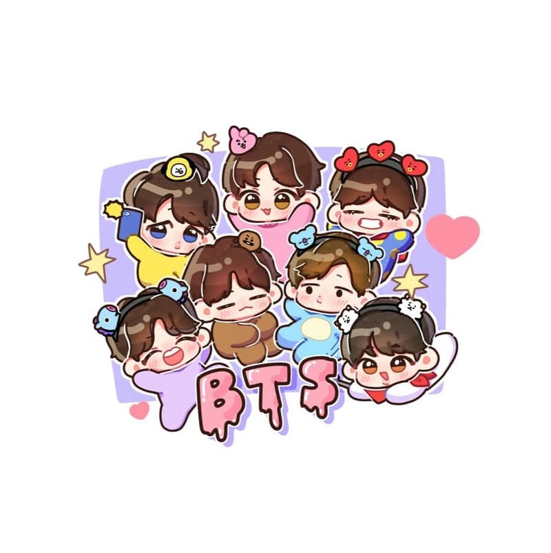 Khám phá ngay anh chibi bts cực chất