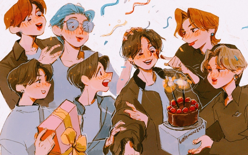 Chiêm ngưỡng bộ kpop chibi siêu xinh