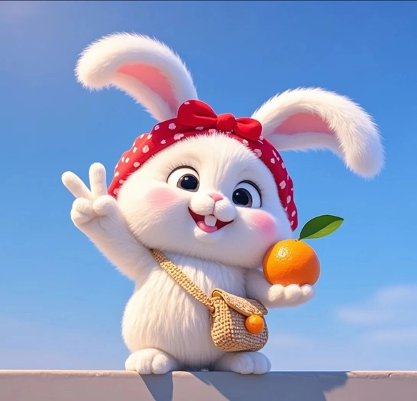 Nét đáng yêu tinh nghịch chibi thỏ con