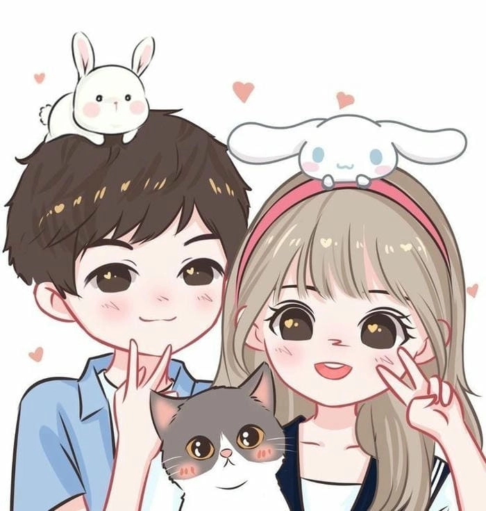 Cười xỉu với mèo chibi mập đôi đáng yêu