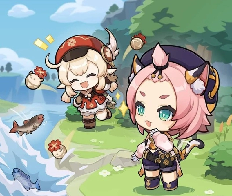 Tải ngay bộ genshin chibis cực chất