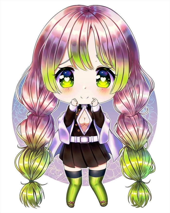 Vẽ nhanh với mẫu chibi mitsuri dibujo facil đơn giản