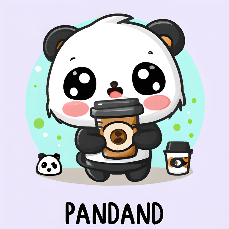 Tải ngay cute chibi panda wallpaper dễ thương