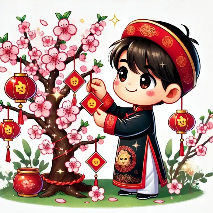 Tổng hợp chibi tết cho bé cực đáng yêu