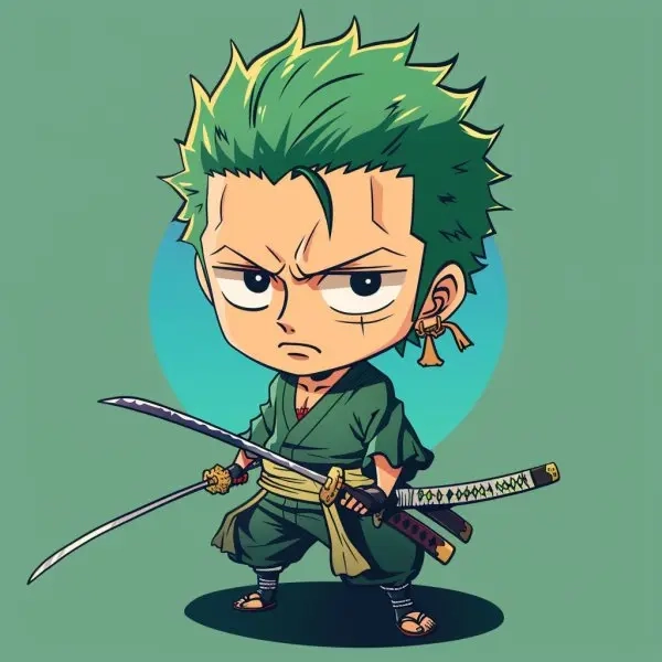 Thử ngay hướng dẫn vẽ zoro chibi đơn giản cho người mới