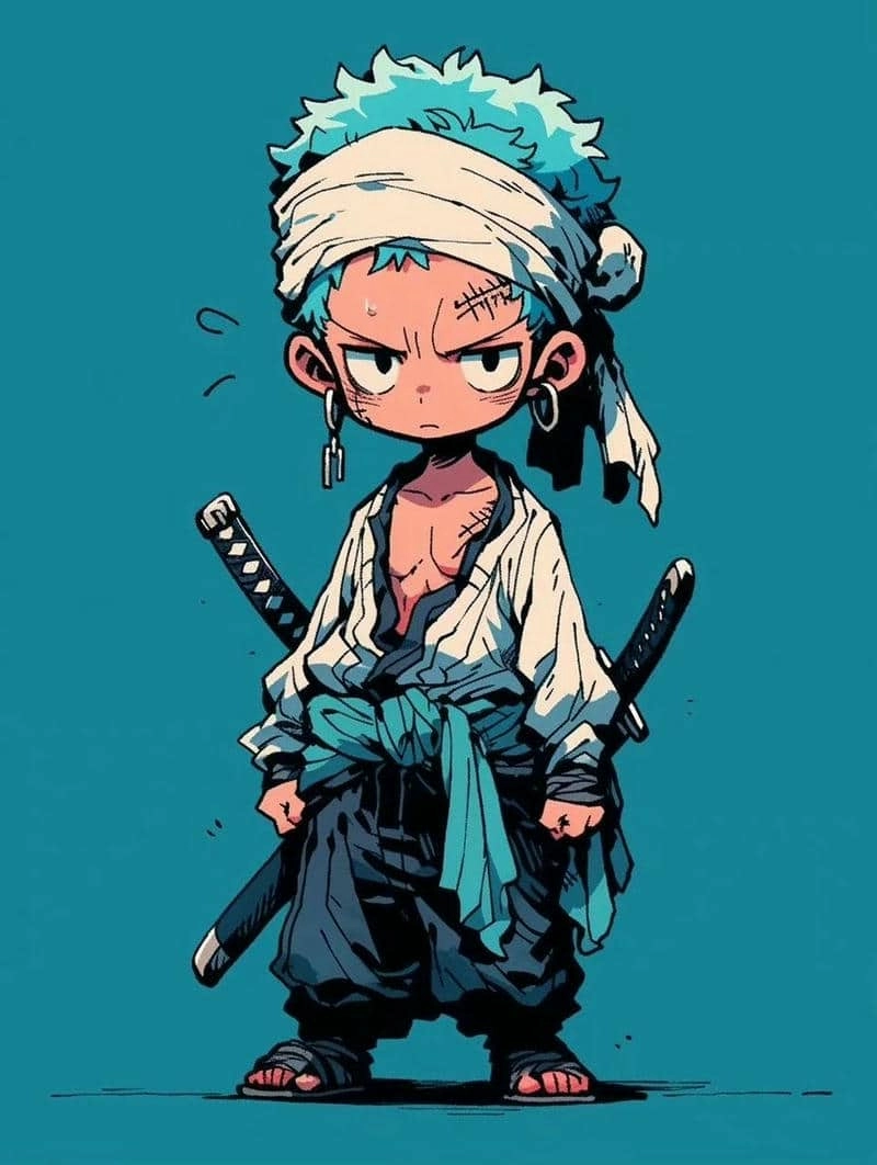 Cười ngất với những kiểu cute zoro chibi độc đáo