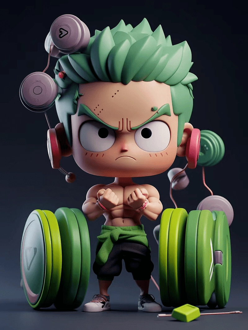 Trưng bày cực chất với mô hình zoro chibi đáng yêu