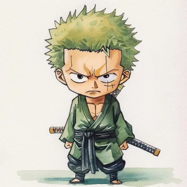 Khám phá tạo hình zoro wano chibi đầy ấn tượng
