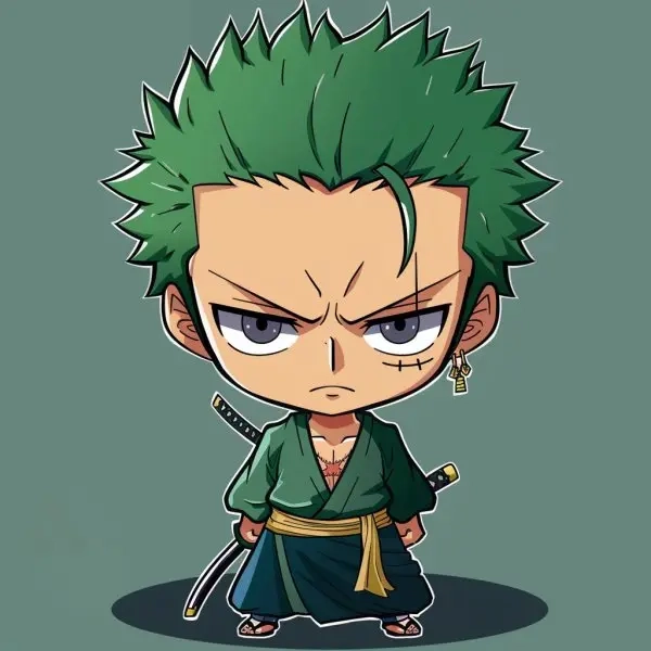 Đắm chìm trong thế giới zoro chibi art sáng tạo