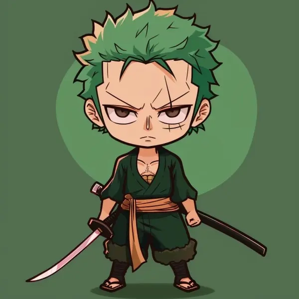 Chia sẻ các mẫu zoro chibi dễ vẽ cho người mới