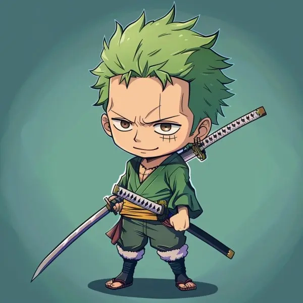 Tải về ngay bộ zoro chibi hd siêu nét