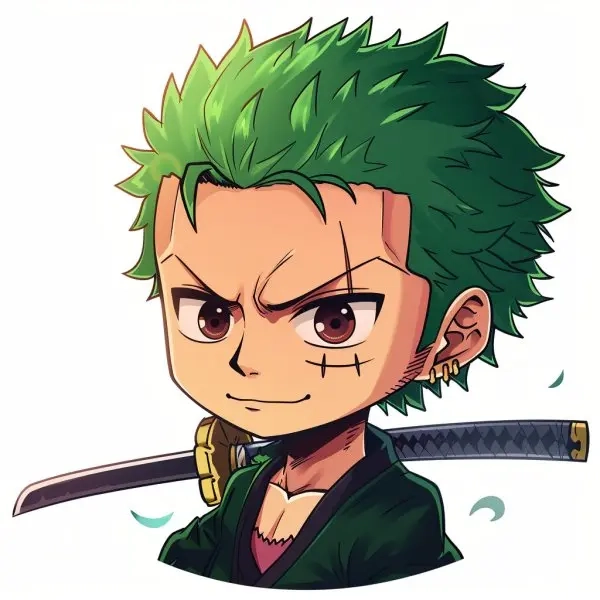 Tải miễn phí bộ zoro chibi png chất lượng cao