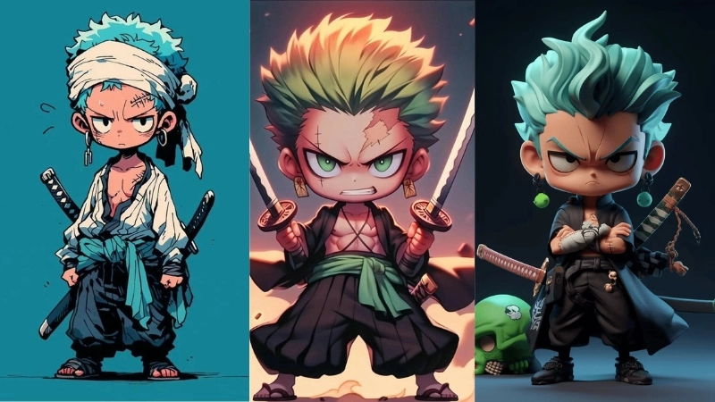  Tổng hợp ảnh chibi Zoro cực chất không thể bỏ lỡ 