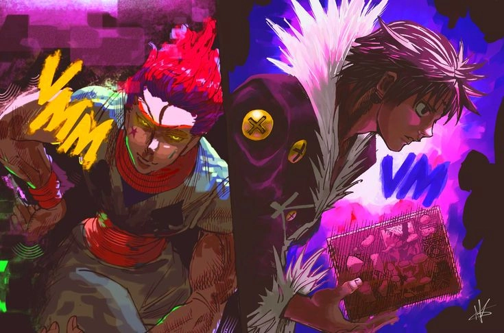 Chrollo x Hisoka là cặp đối đầu ám ảnh nhất series