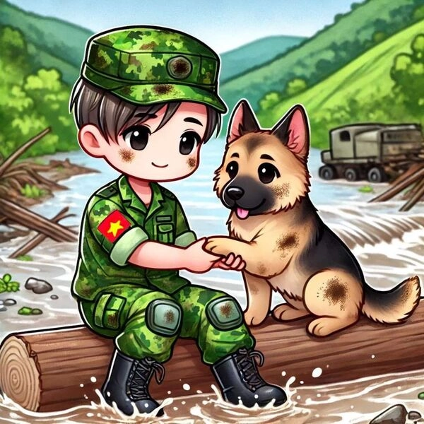 Khám phá hình ảnh chú bộ đội chibi vui nhộn