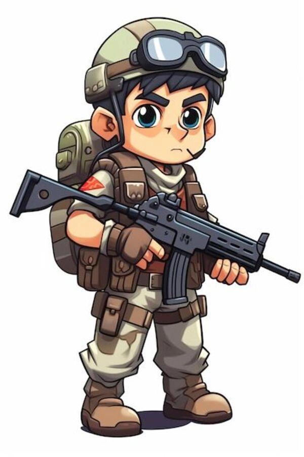 Tải về các ảnh bộ đội chibi chất lượng cao