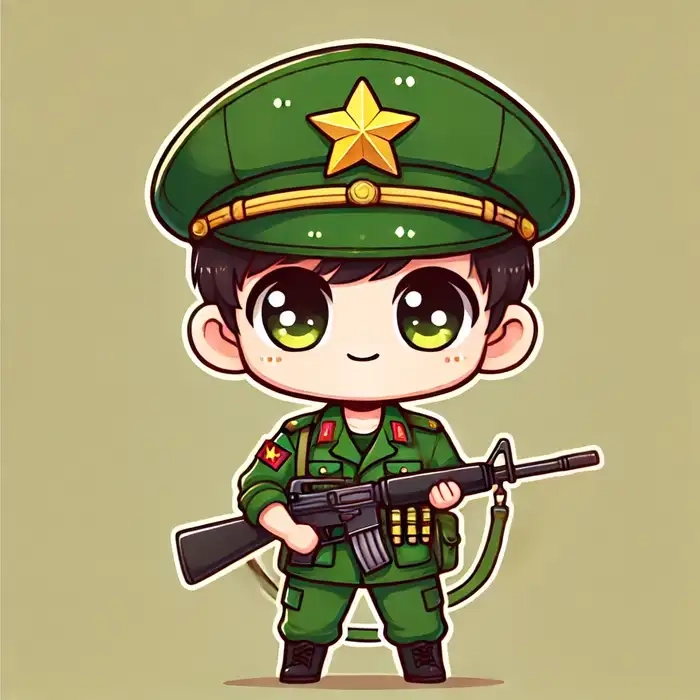 Ngắm nhìn hình ảnh bộ đội hải quân chibi oai hùng