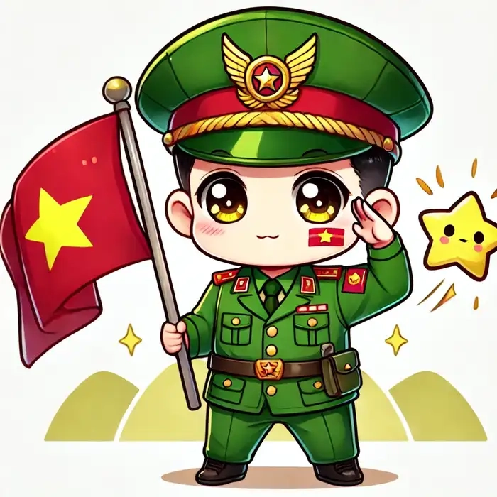 Gợi ý các kiểu hình chibi bộ đội sáng tạo