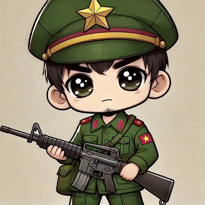 Khám phá thế giới tình yêu bộ đội chibi lãng mạn