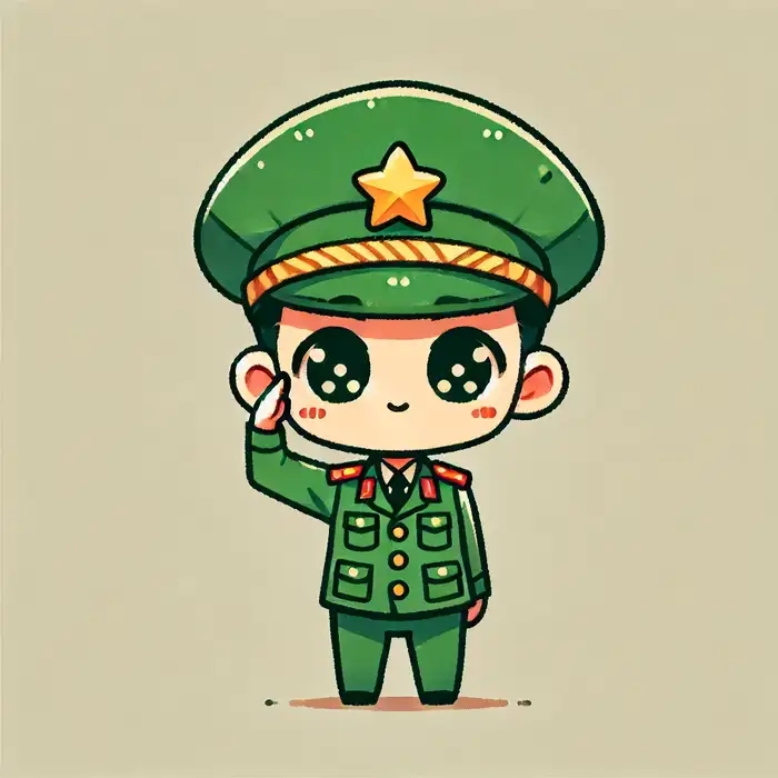 Chiêm ngưỡng loạt tranh vẽ bộ đội chibi đẹp