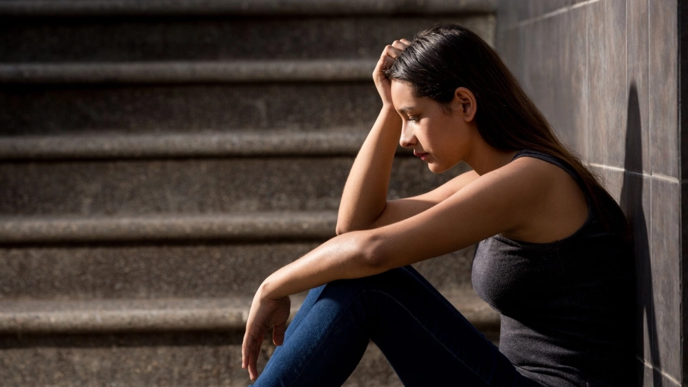 Đọng lại cảm xúc với ảnh con gái buồn tâm trạng