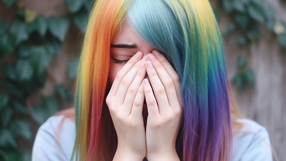 Góc khuất tâm hồn trong ảnh con gái khóc buồn