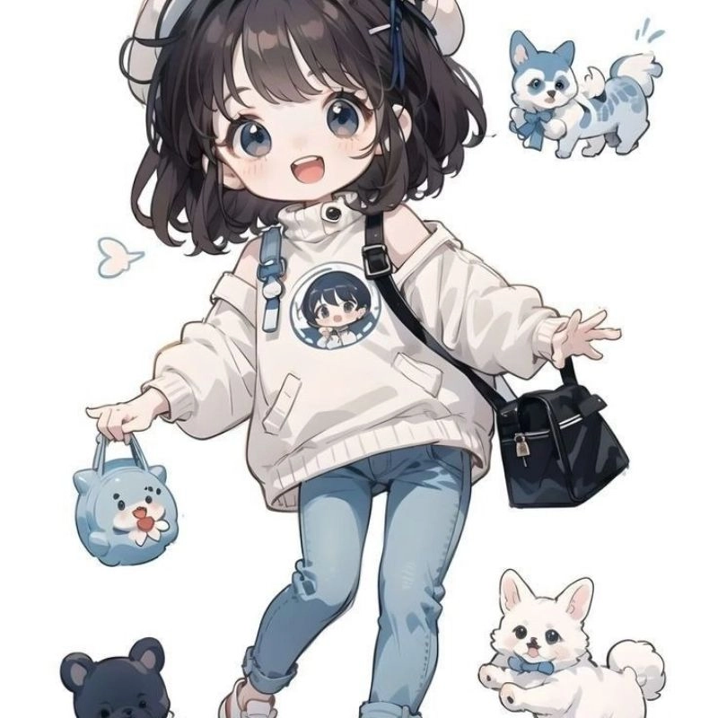 Thử ngay vẽ chibi con gái theo mẫu đơn giản