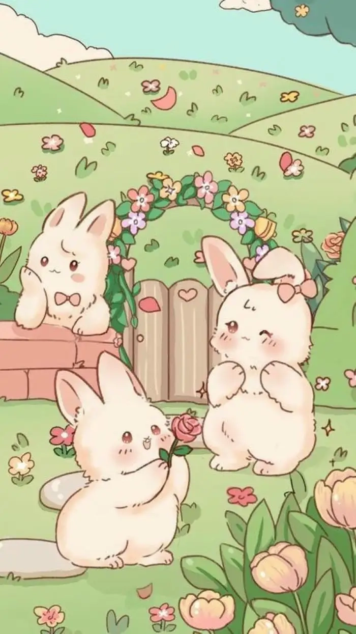 Bộ sưu tập hình thỏ chibi siêu dễ thương