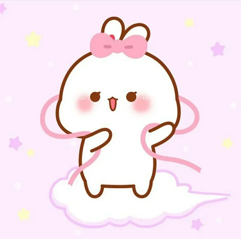 Bộ ảnh hello kitty thỏ cute hình chibi dễ thương