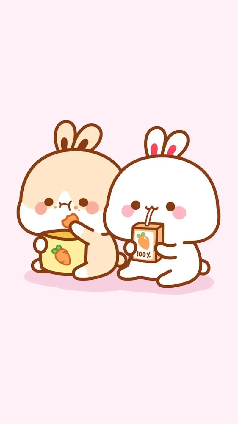 Bộ sưu tập con thỏ hoạt hình cute dễ thương