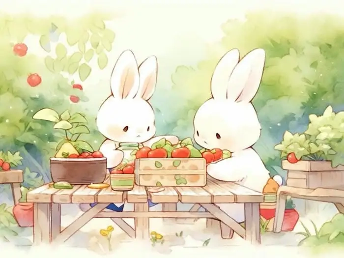 Bộ ảnh thỏ cute hoạt hình cực kỳ hấp dẫn