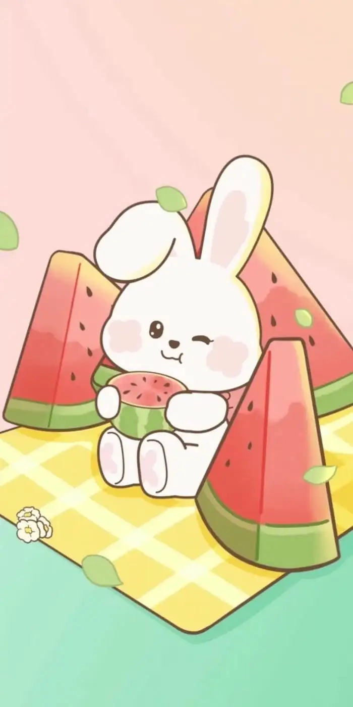 Tải ngay bộ hình nền thỏ cute chibi dễ thương