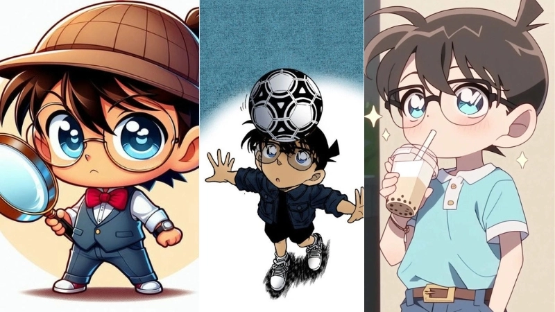  Tổng hợp ảnh Conan chibi cute đáng yêu không thể bỏ lỡ 