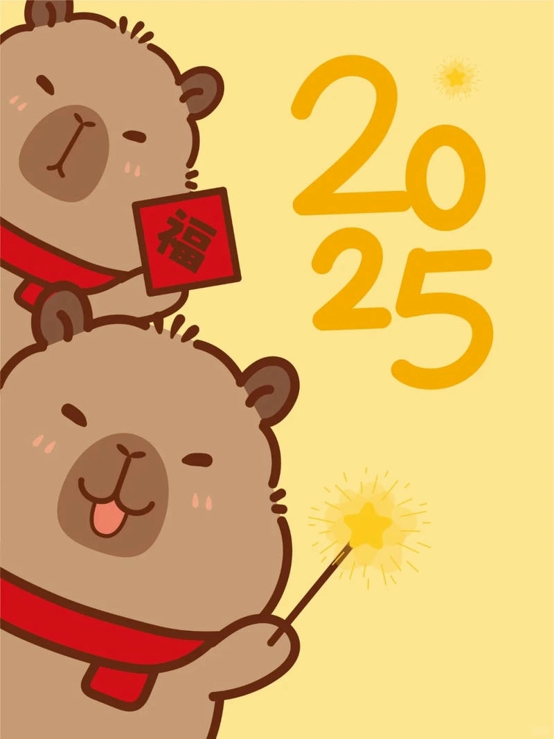 Bộ ảnh nền ảnh nền capybara chibi chất lượng cao