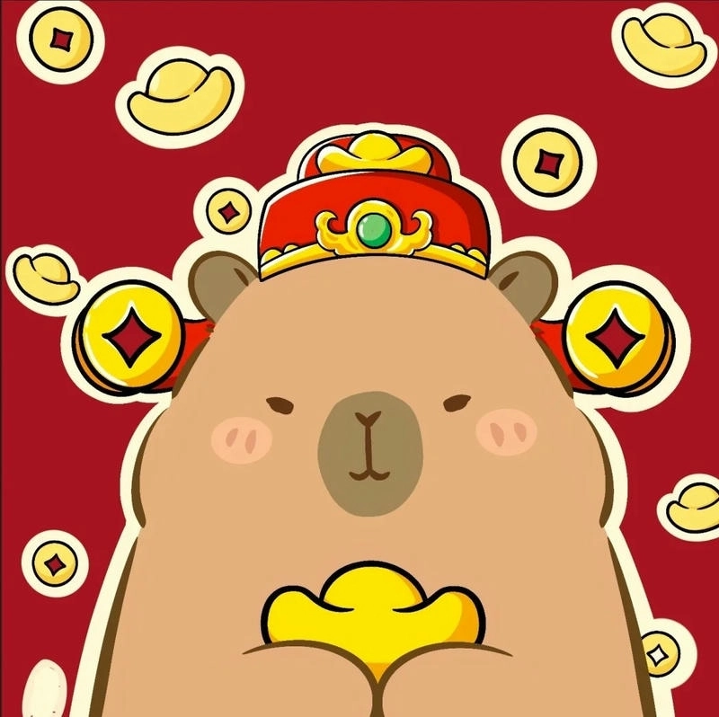 Sử dụng ngay avatar capybara chibi làm đại diện