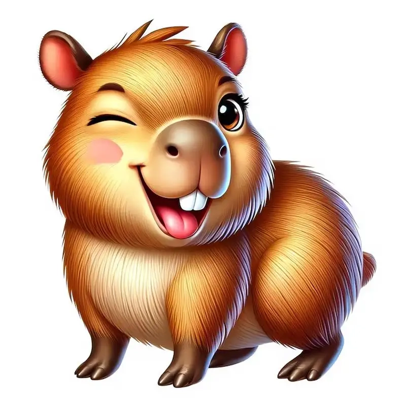 Cài ngay hình nền capybara chibi cute siêu xinh