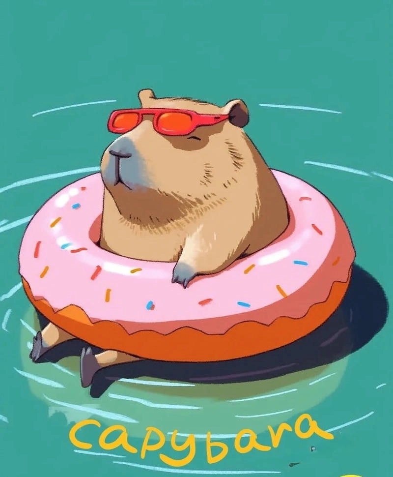 Chọn ngay hình cute hình capybara chibi cute lạ mắt
