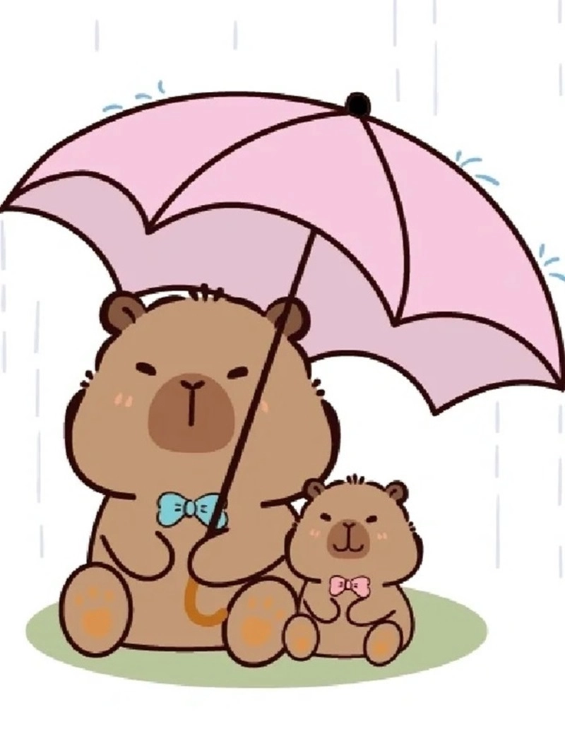 Sưu tầm ảnh cute ảnh capybara cute chibi cực kỳ xinh