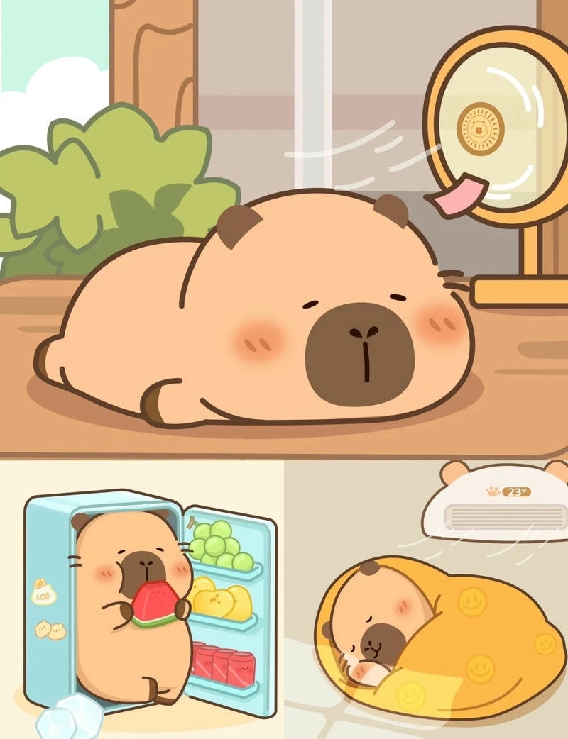 Chọn ngay chibi cute avatar capybara chibi cute xịn sò