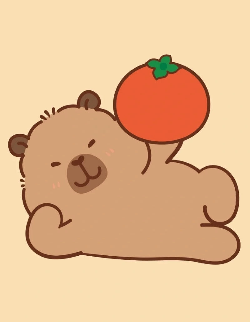 Khám phá bộ capybara chibi cute sticker dễ thương
