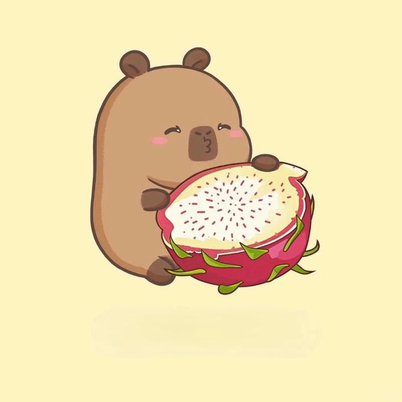 Chiêm ngưỡng capybara ảnh capybara chibi độc đáo