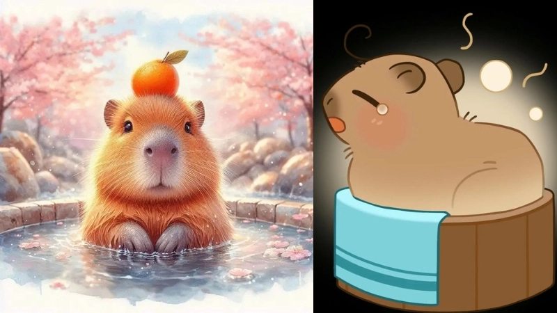  Tải ngay ảnh cute chibi capybara dễ thương cực chất miễn phí 
