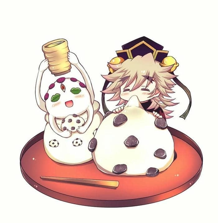 Douma chibi dễ thương trong từng nét vẽ tinh tế
