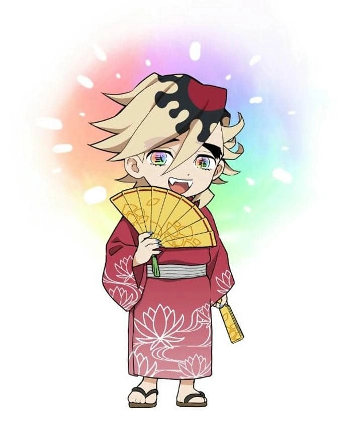 Douma chibi cute phiên bản quỷ ngây ngô cực chill