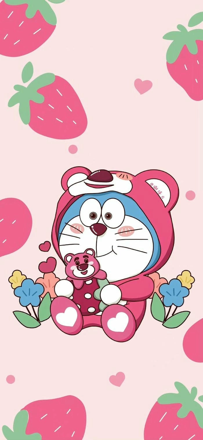 Hình nền chibi doremon cute anime siêu hot