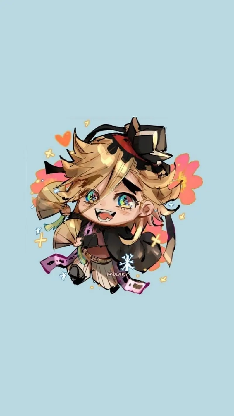 Ngắm bộ douma y akaza chibi siêu xinh