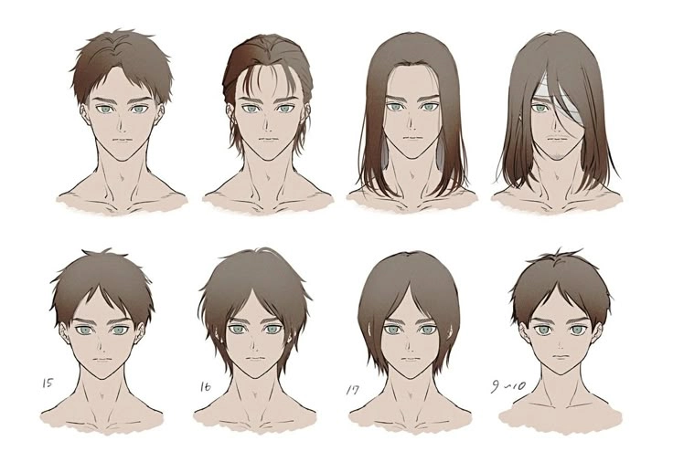 Eren hair kiểu tóc thay đổi theo từng giai đoạn