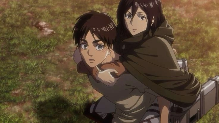 Mikasa and Eren gắn bó từ thuở thiếu thời